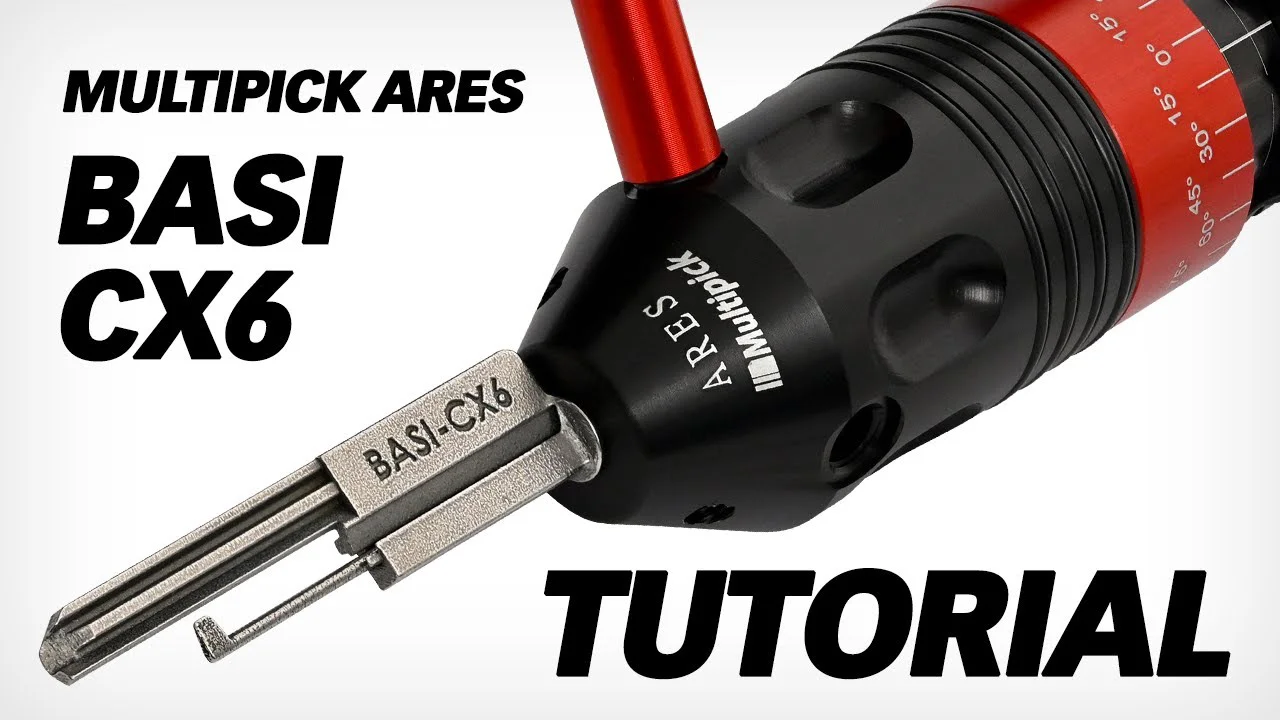 Multipick ARES BASI CX6 decoder – Video tutorial thumbnail for BASI lock